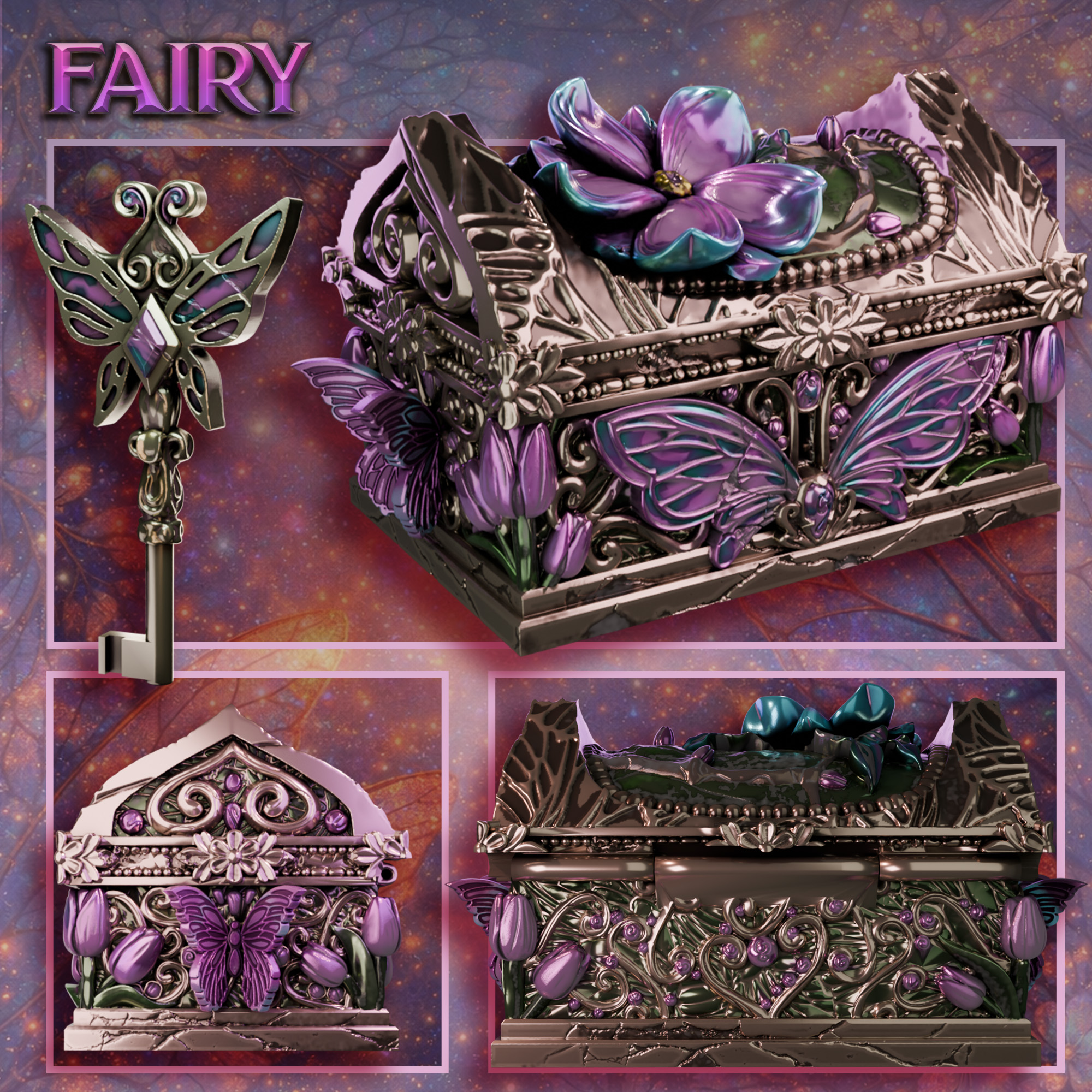 Legendary Treasure Chests: Fairy Chest 模型预览图 1